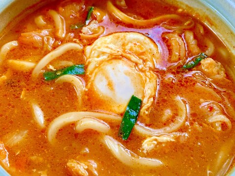 簡単!スンドゥブの素でチゲうどん♪